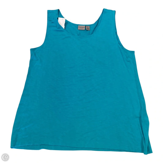 Top Sleeveless By Chicos In Blue, Size: 3