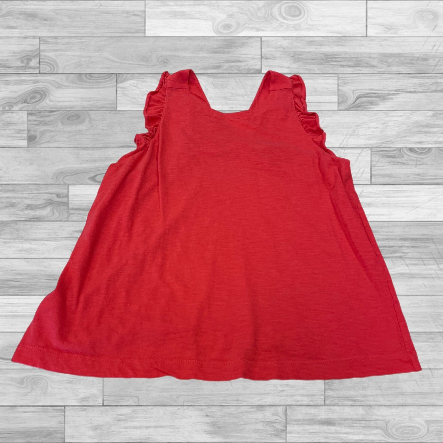 Top Sleeveless By Loft In Red, Size: M