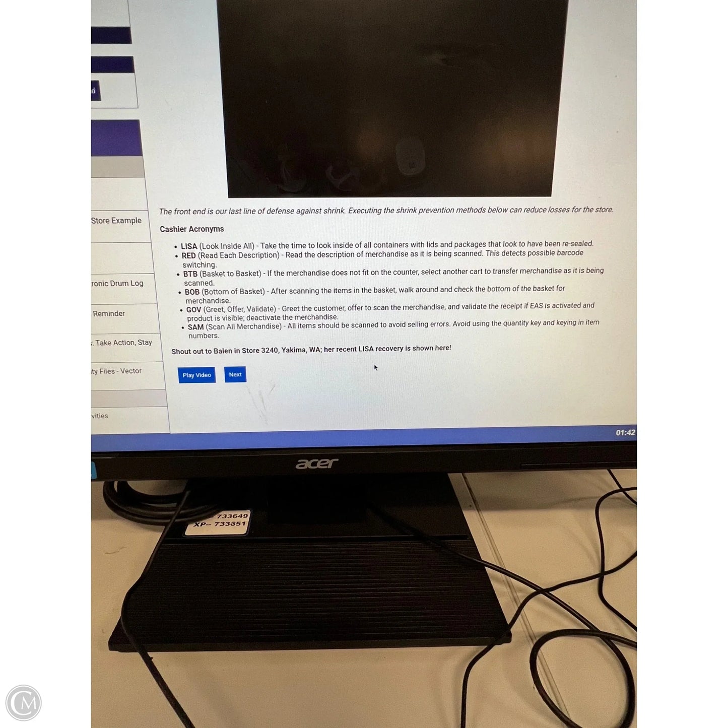 Top Sleeveless By Chicos In Striped Pattern, Size: 0