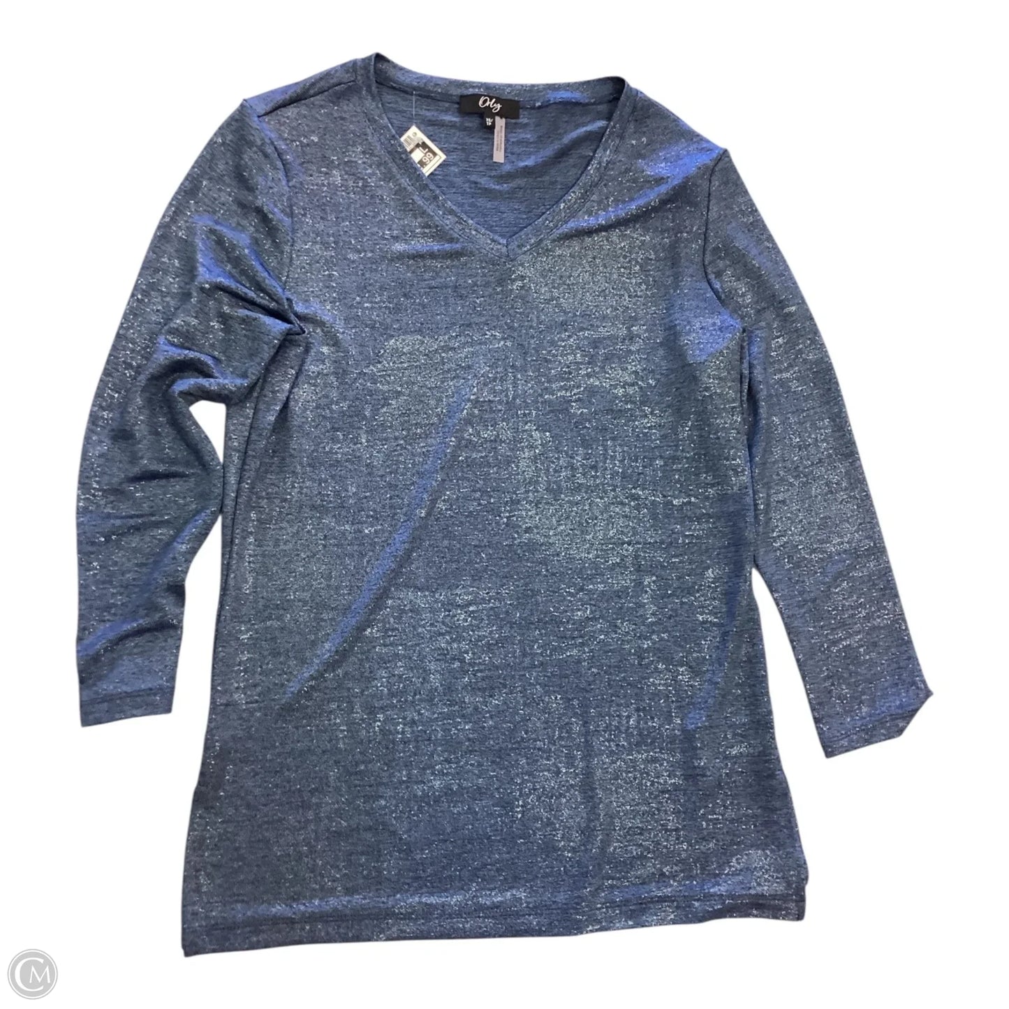 Top Long Sleeve By Cmc In Blue, Size: Xs