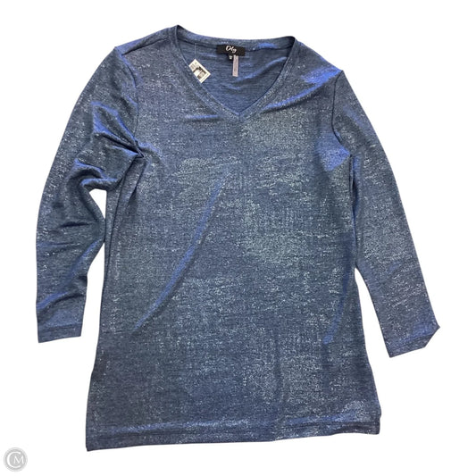 Top Long Sleeve By Cmc In Blue, Size: Xs