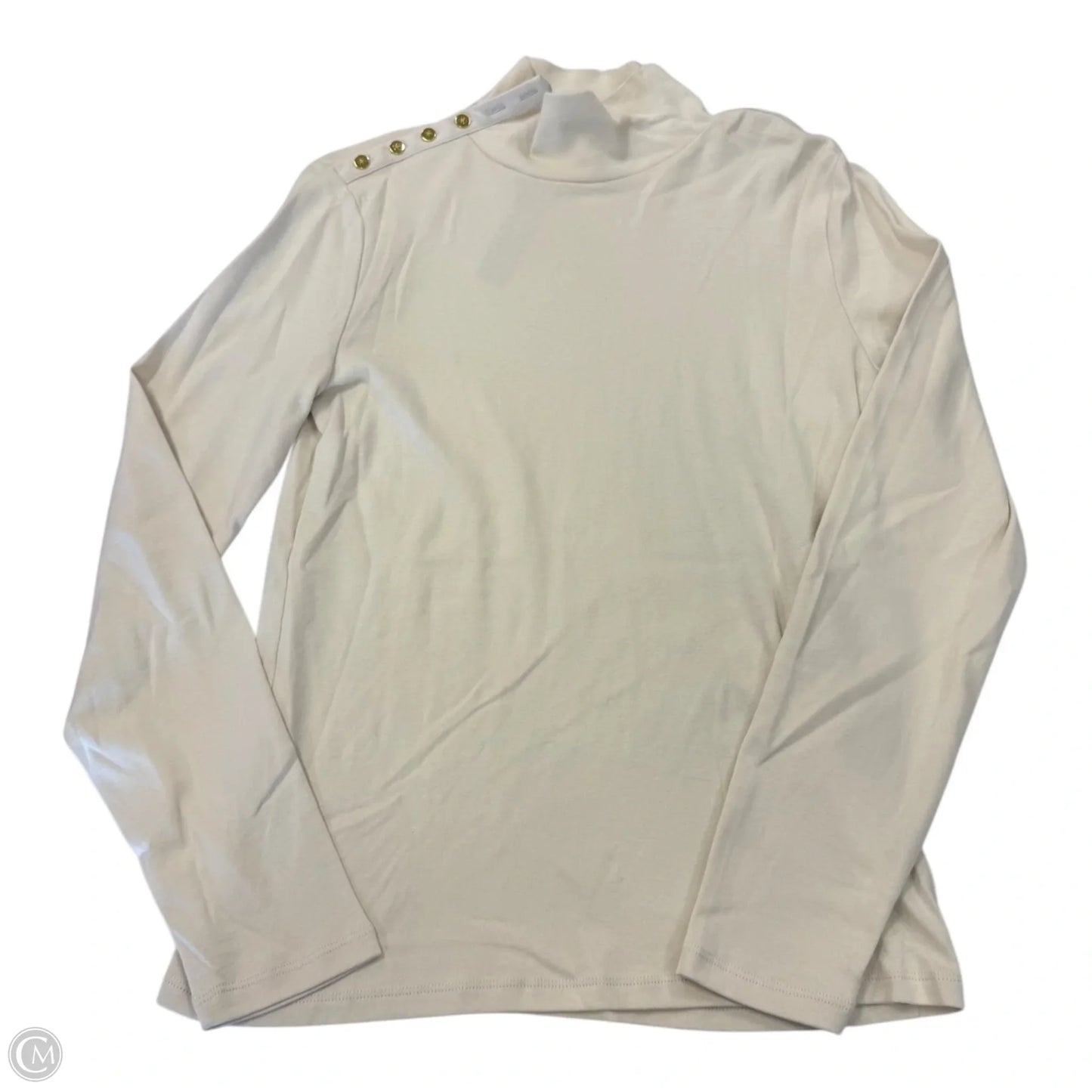 Top Long Sleeve By J. Crew In White, Size: L