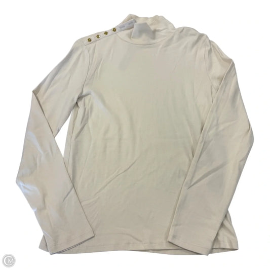 Top Long Sleeve By J. Crew In White, Size: L
