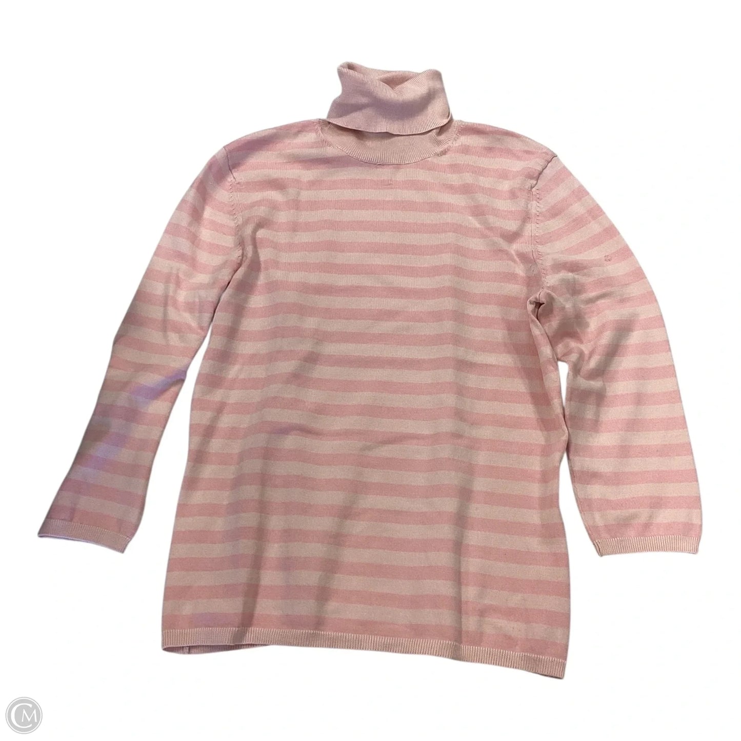 Top Long Sleeve By Ann Taylor In Pink, Size: M