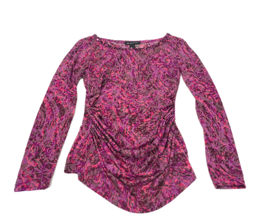 Top Long Sleeve By Inc In Purple, Size: S