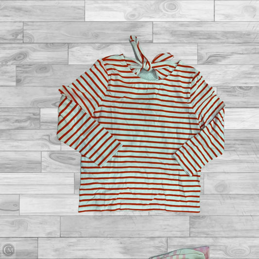 Top Long Sleeve By J. Crew In Striped Pattern, Size: M