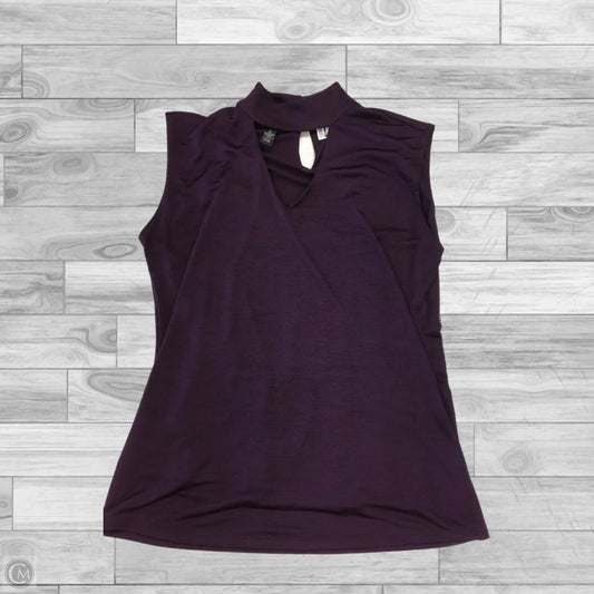 Top Sleeveless By Inc In Purple, Size: Xl