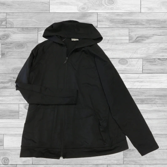 Athletic Jacket By Chicos In Black, Size: M