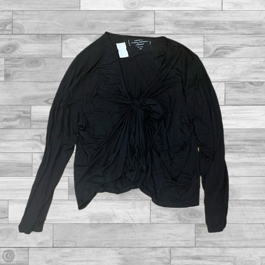 Top Long Sleeve By Carole Hochman In Black, Size: 3x
