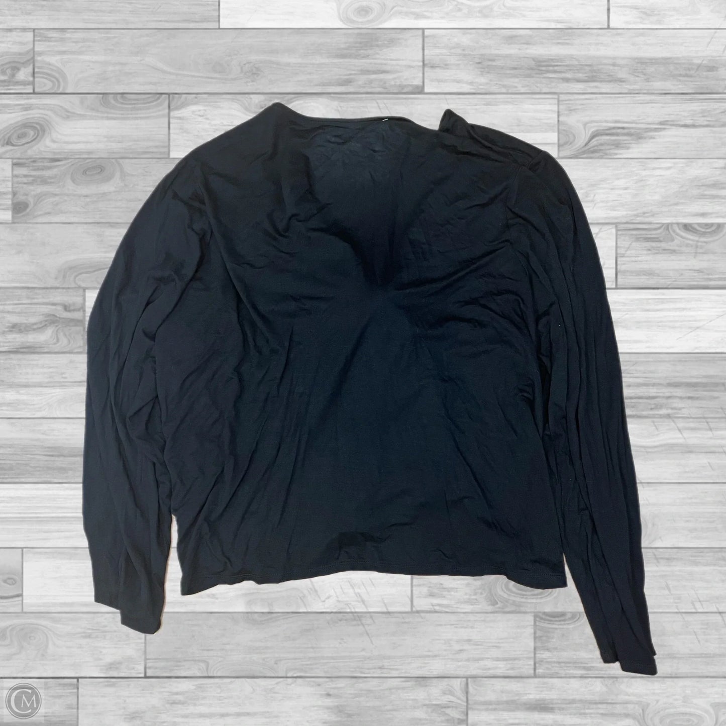 Top Long Sleeve By Carole Hochman In Black, Size: 3x