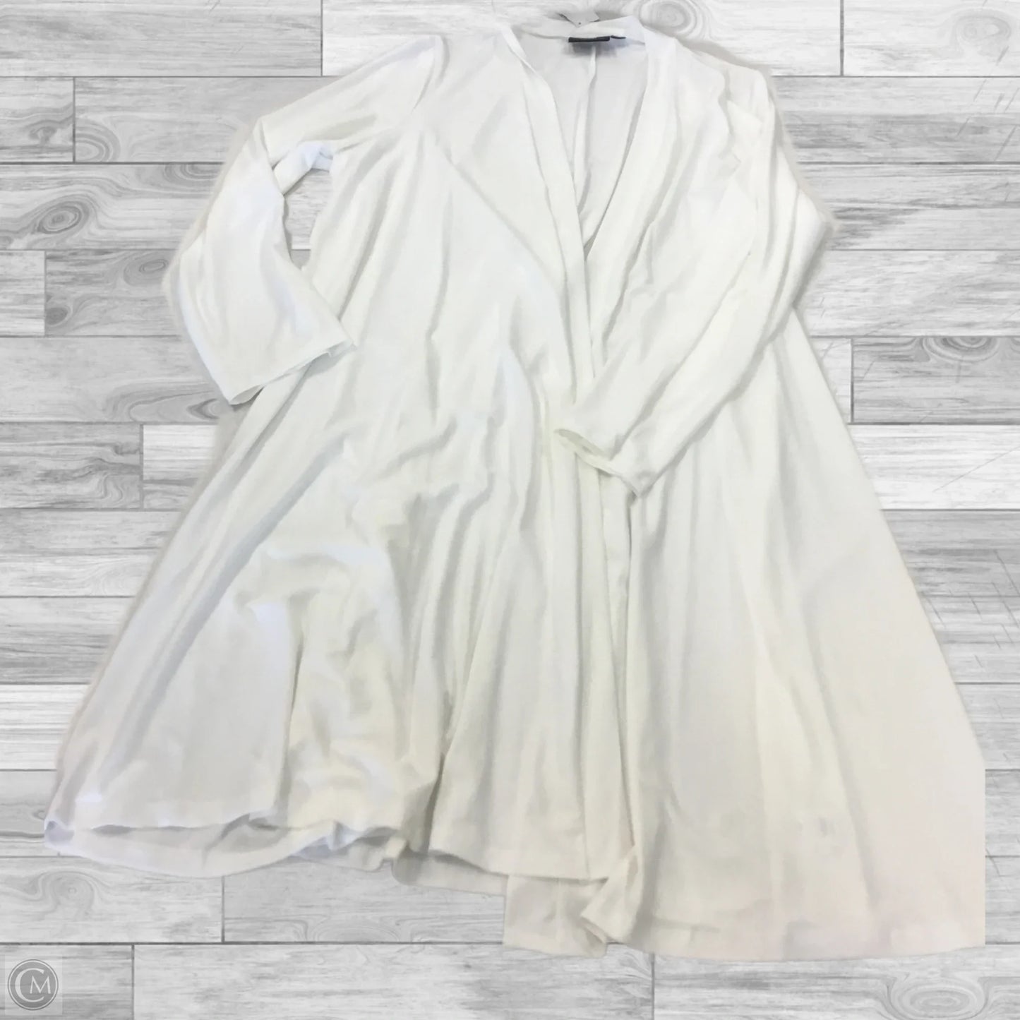 Cardigan By Nina Leonard In White, Size: 3x