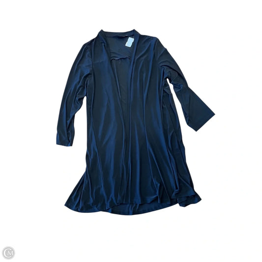 Cardigan By Nina Leonard In Black, Size: 3x