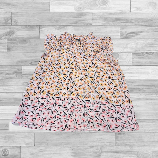 Top Sleeveless By Ann Taylor In Floral Print, Size: M