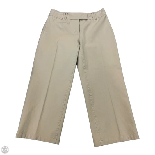 Capris By Peck And Peck In Khaki, Size: 2petite