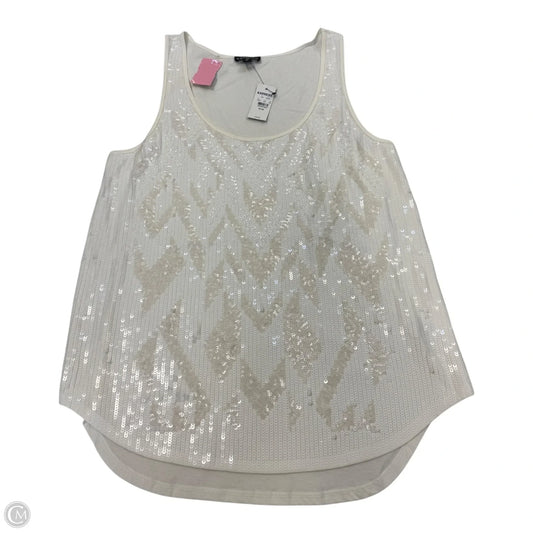 Top Sleeveless By Express In White, Size: M