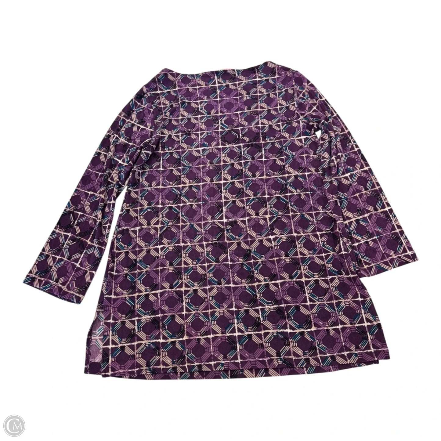 Top Long Sleeve By Chicos In Purple, Size: 0 (Small)