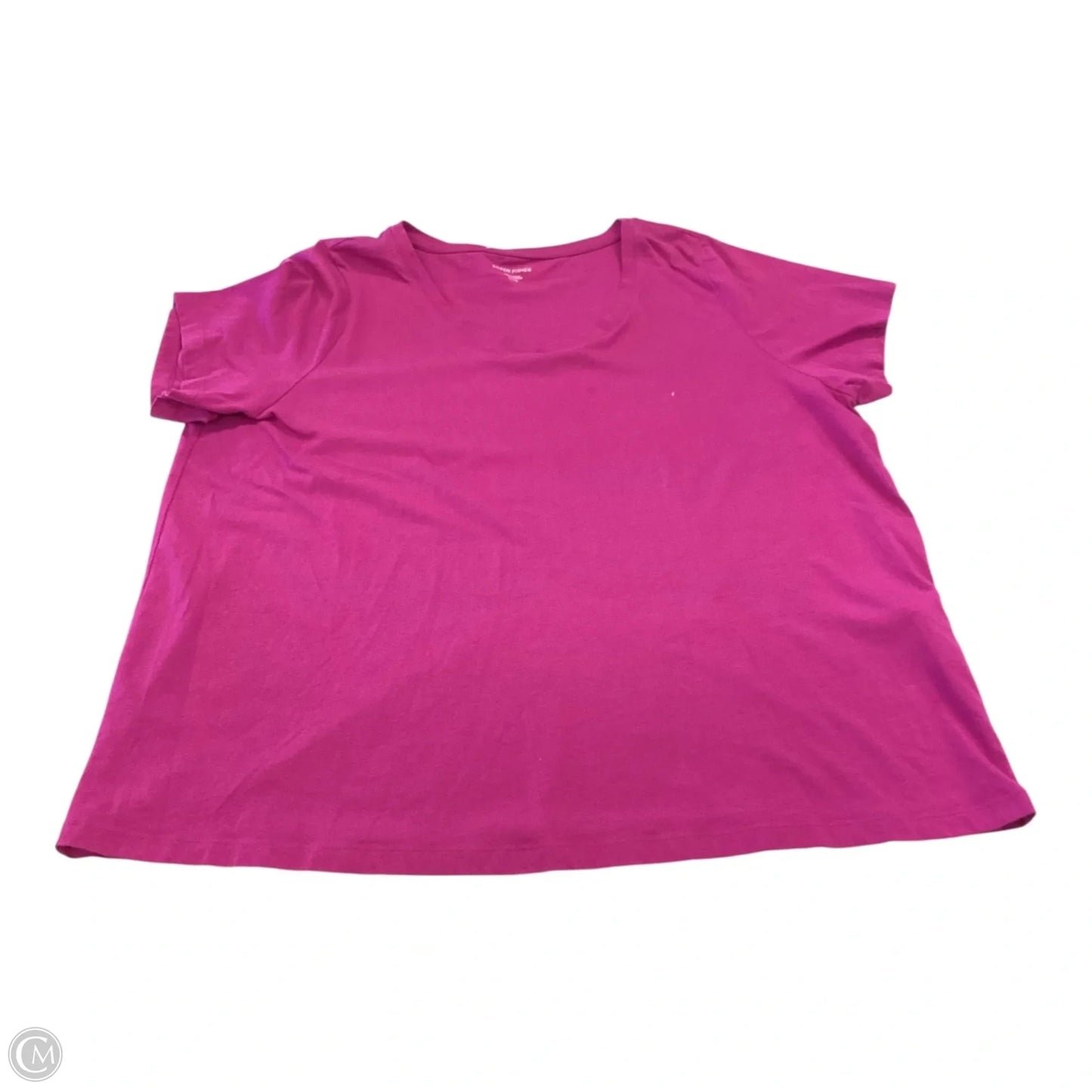 Top Short Sleeve By Eileen Fisher In Purple, Size: Xl