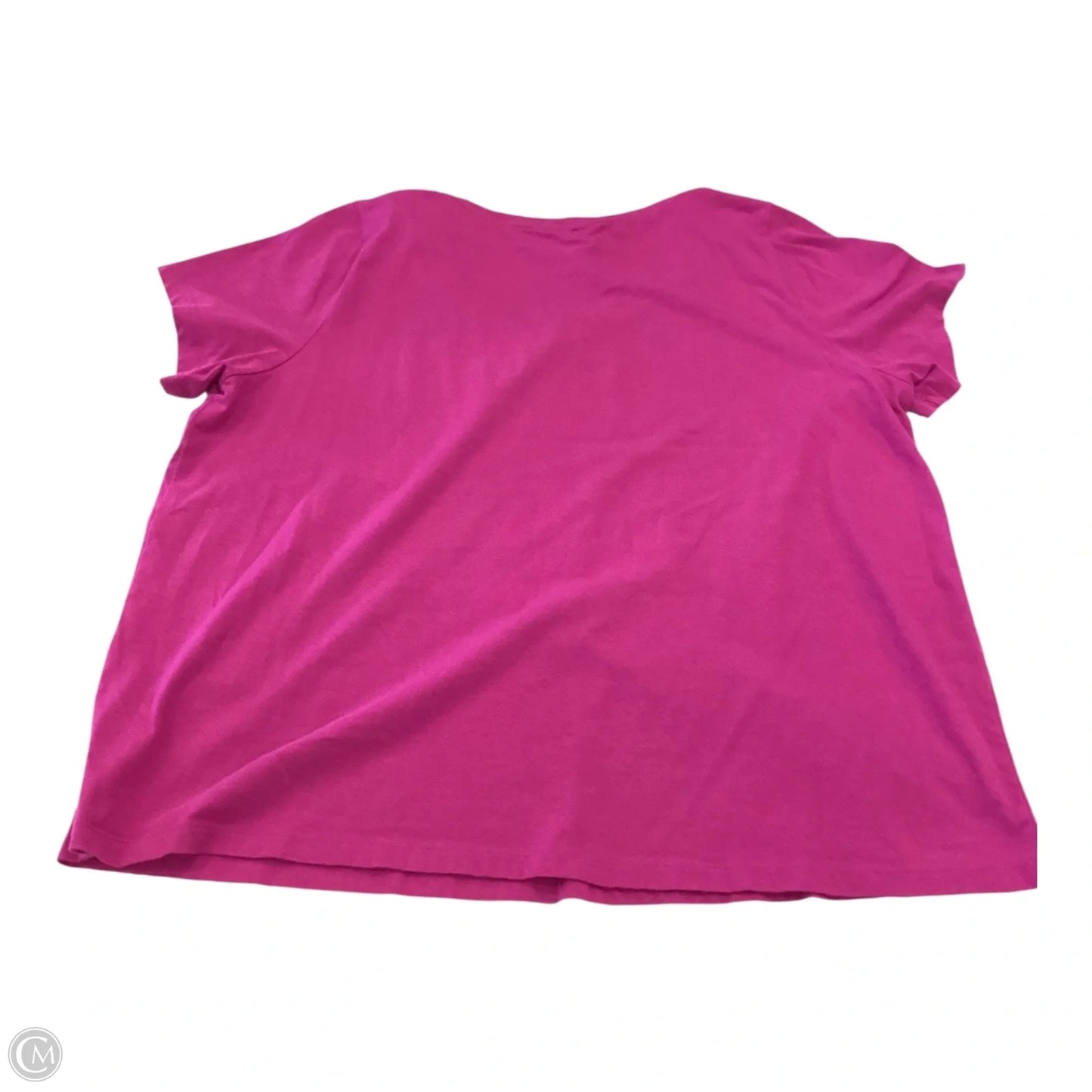 Top Short Sleeve By Eileen Fisher In Purple, Size: Xl