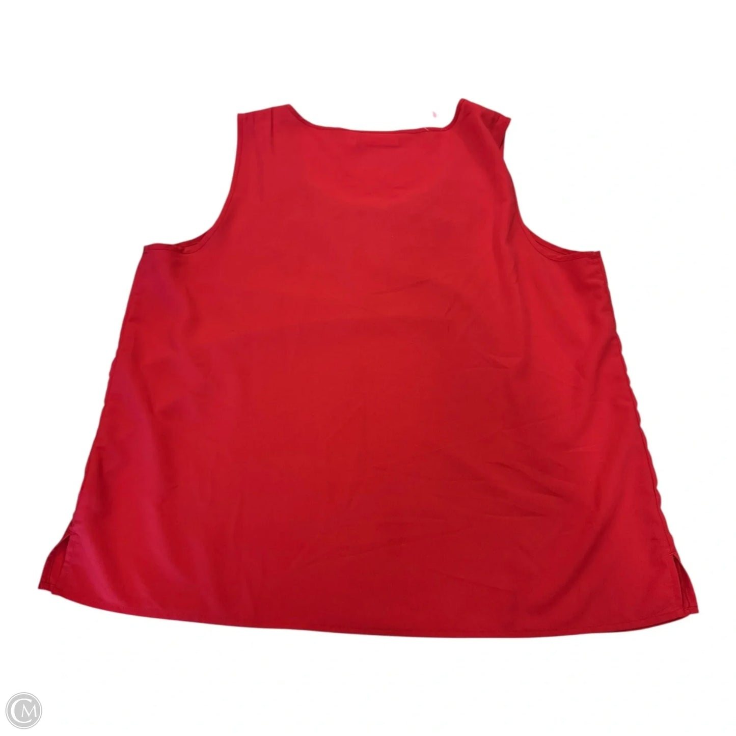 Top Sleeveless By Chicos In Red Pink, Size: 3