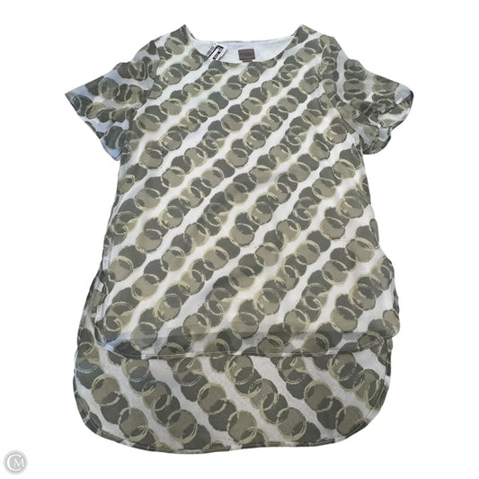 Top Short Sleeve By Chicos In Green, Size: 0 (Small)