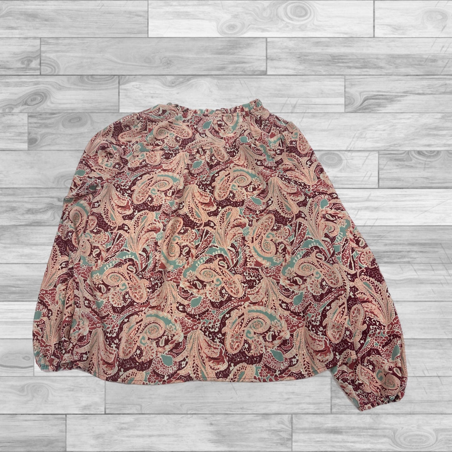 Top Long Sleeve By Loft In Multi-colored, Size: S