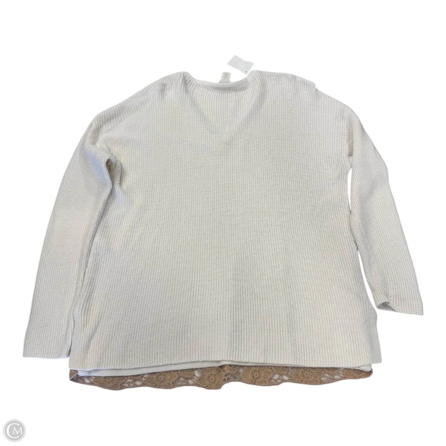 Sweater By Chicos In Cream, Size: 2 large
