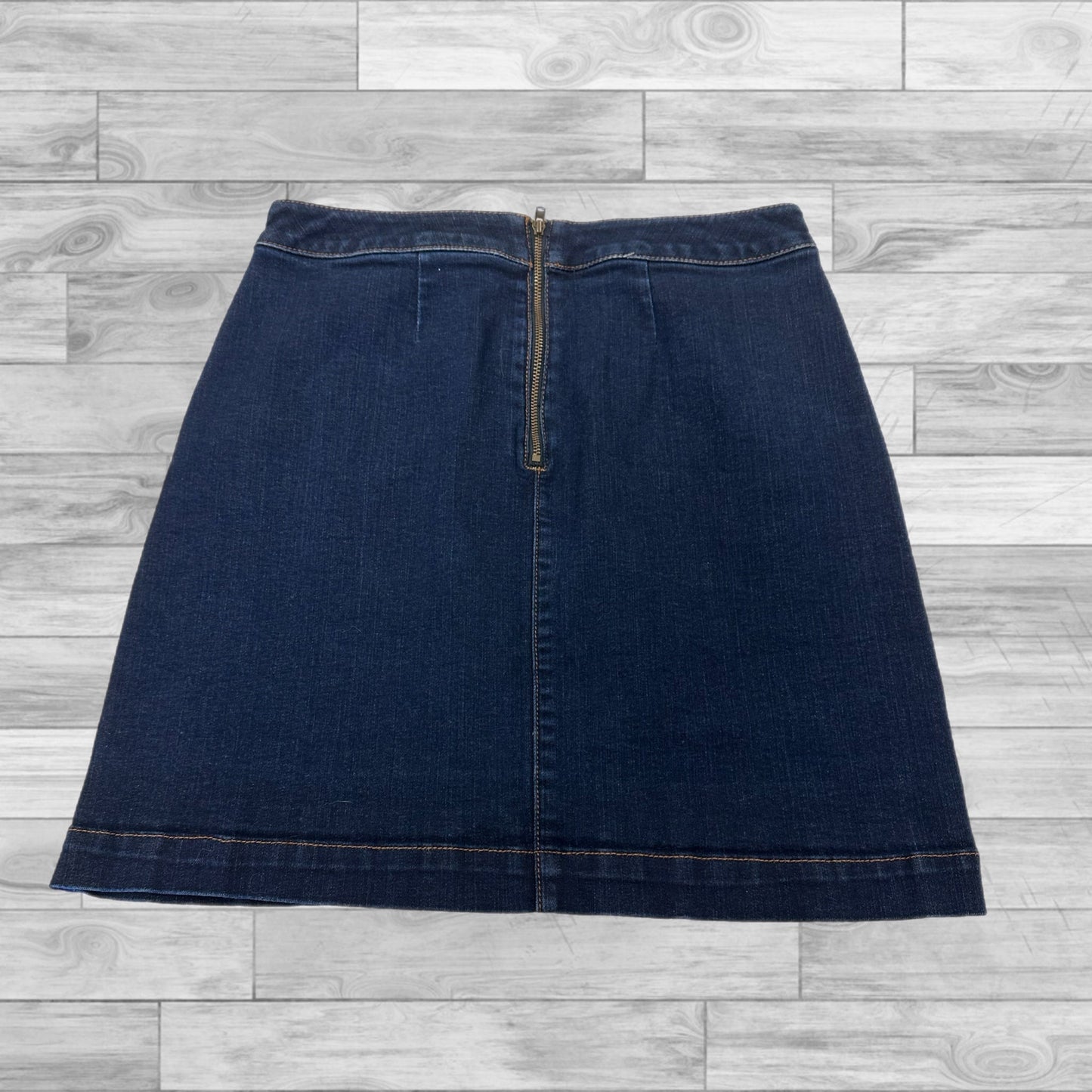Skirt Mini & Short By Loft In Blue Denim, Size: 4