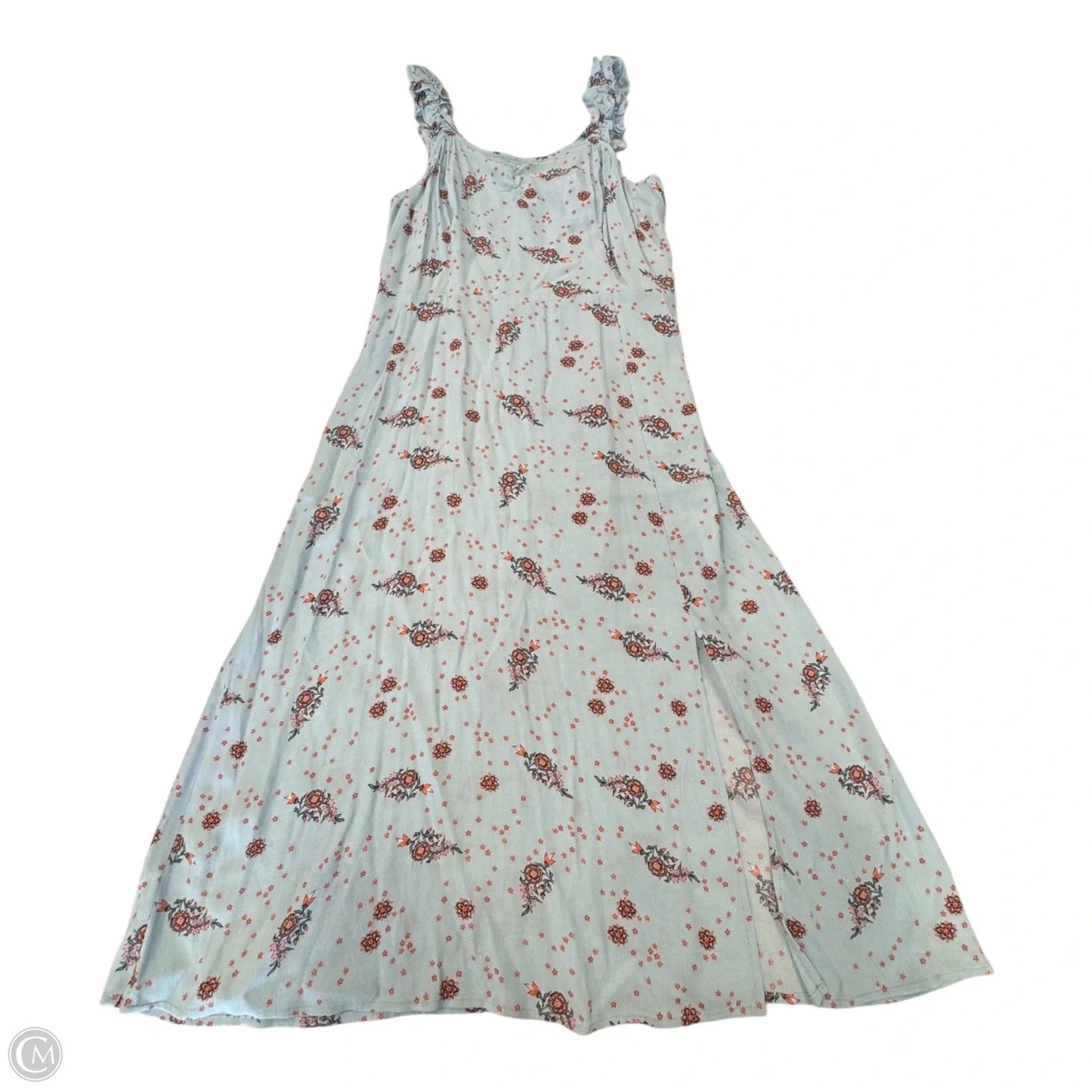 Dress Casual Midi By Loft In Blue & Orange, Size: 6