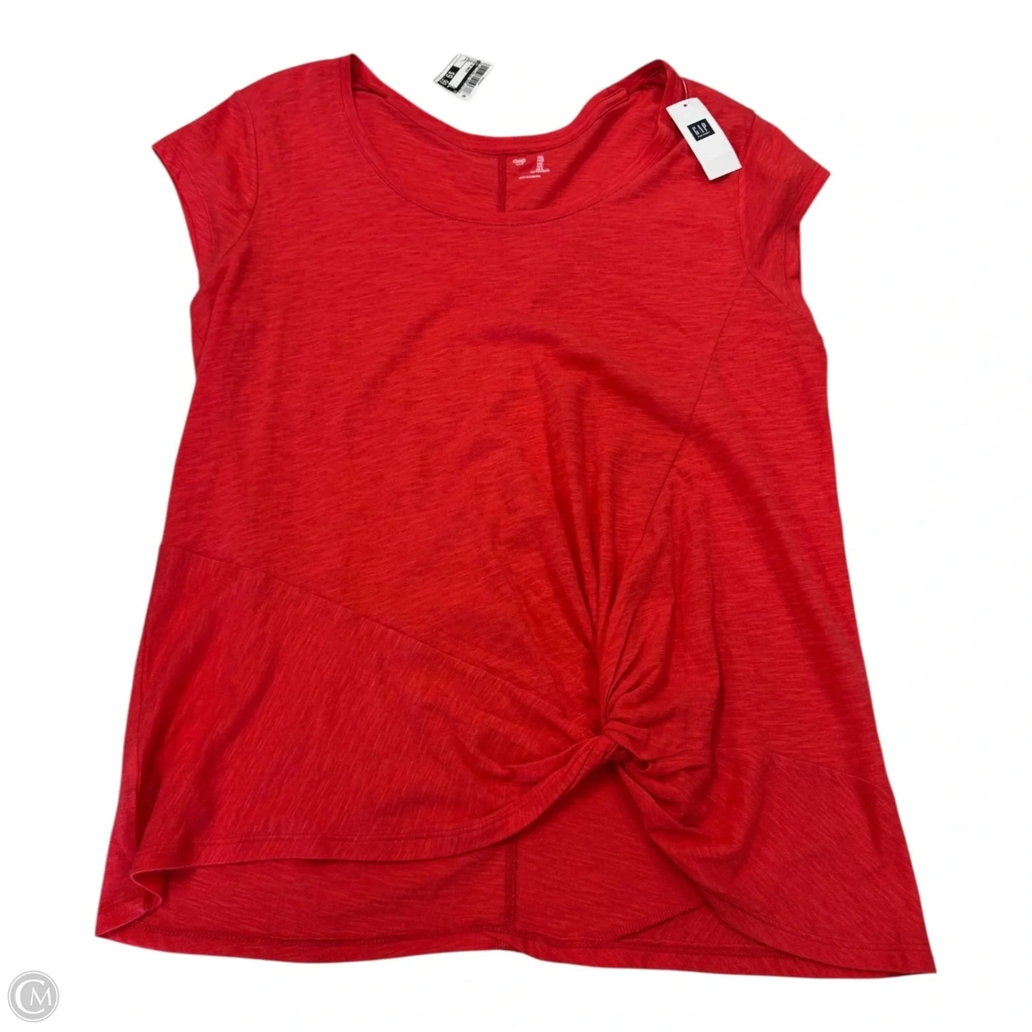 Top Short Sleeve Basic By Gap In Red, Size: L