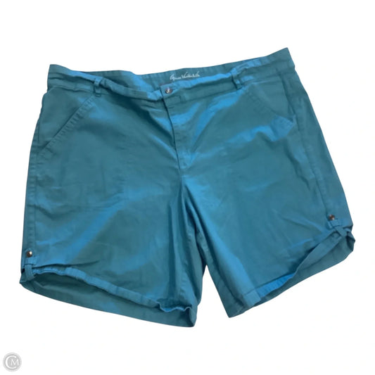 Shorts By Gloria Vanderbilt In Teal, Size: 20