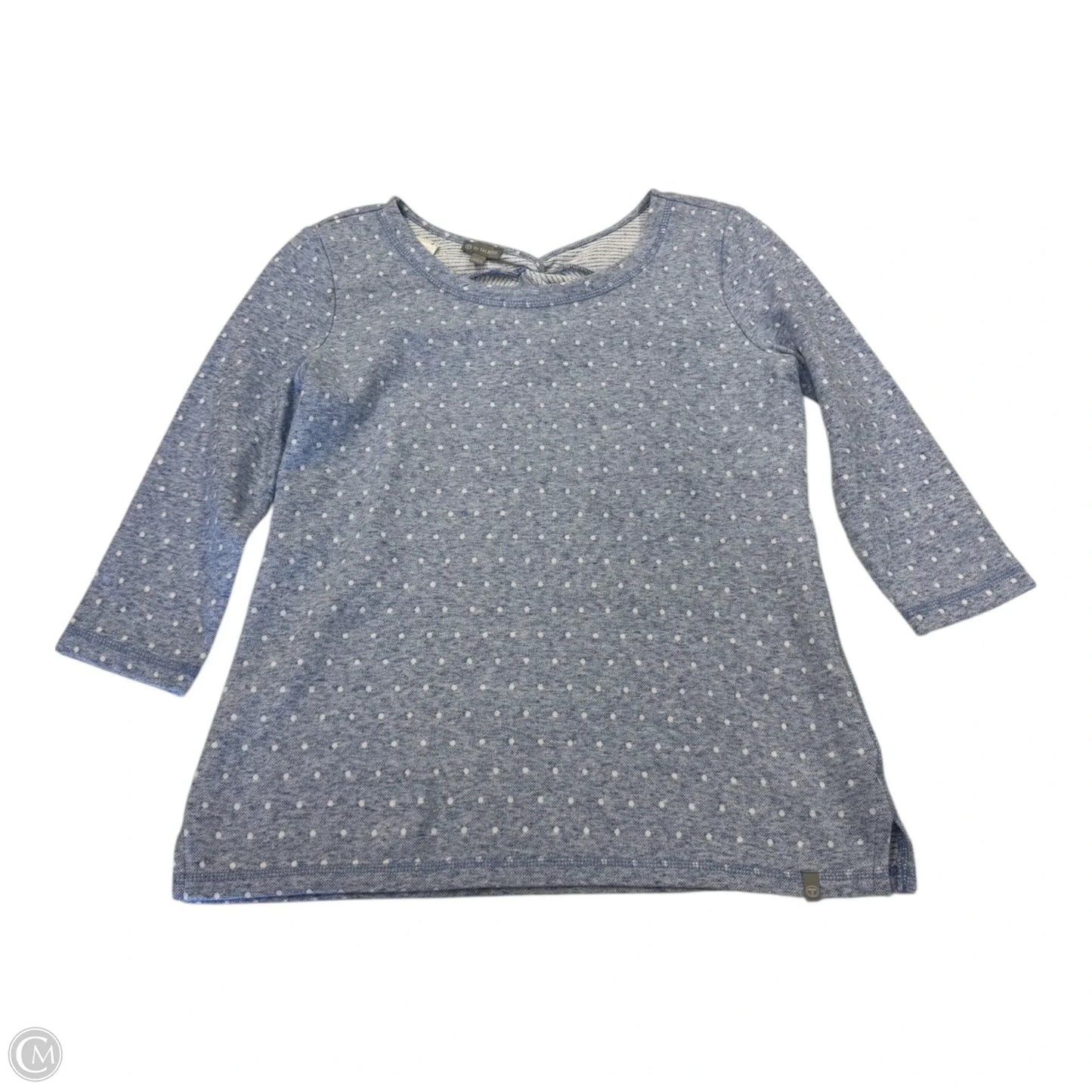 Top 3/4 Sleeve By Talbots In Blue & White, Size: Sp