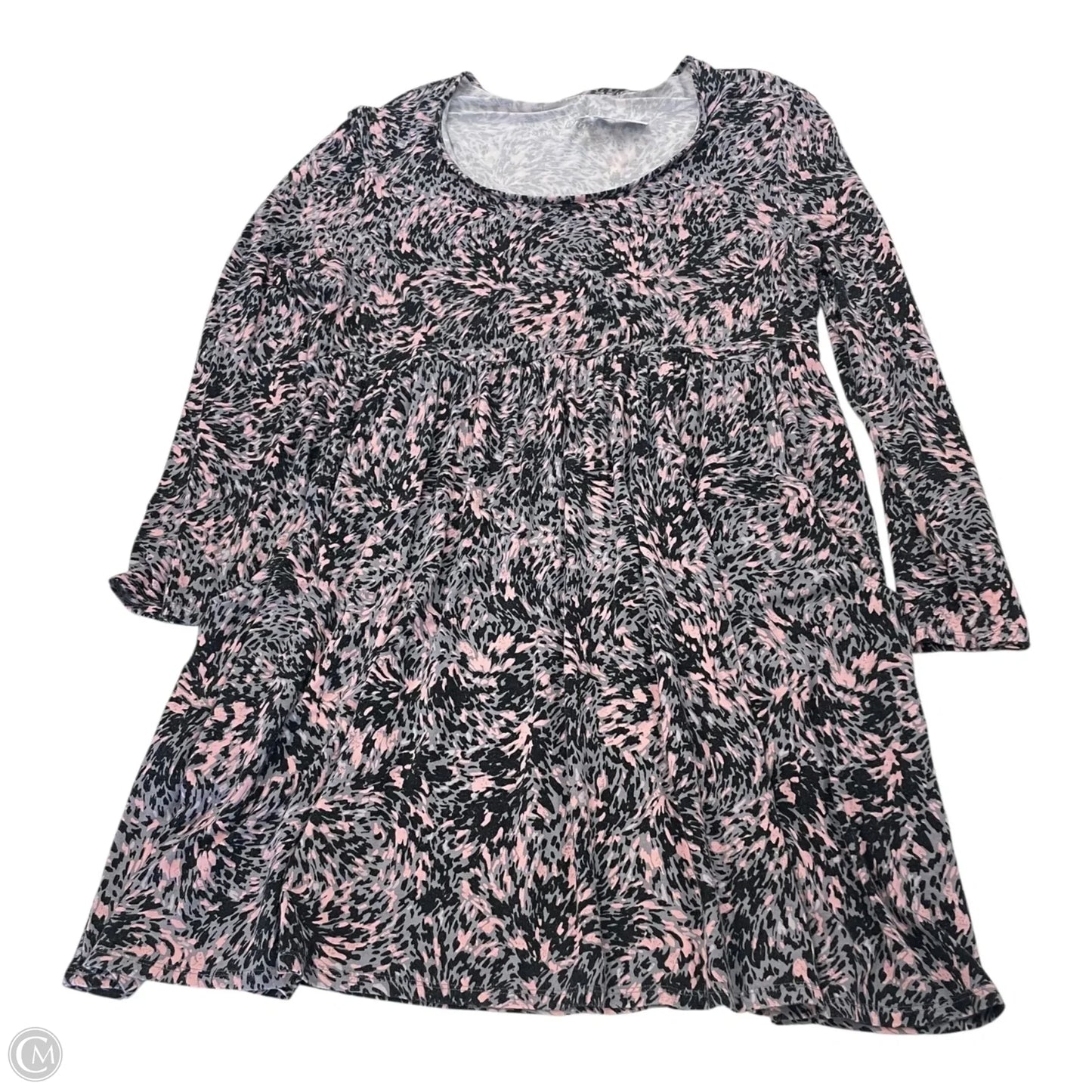 Dress Casual Short By Soma In Grey & Pink, Size: L
