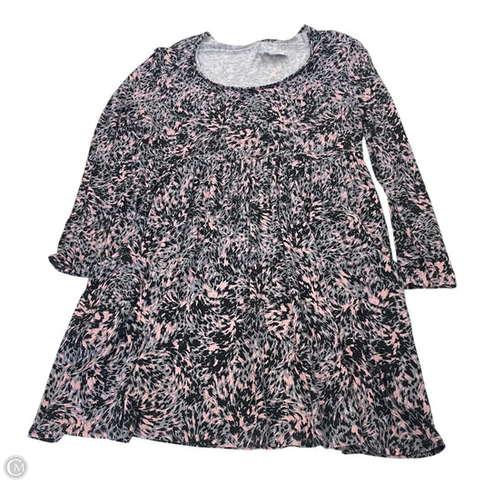 Dress Casual Short By Soma In Grey & Pink, Size: L