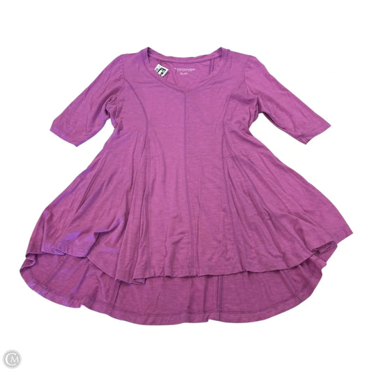 Top Short Sleeve By Soft Surroundings In Pink, Size: Xsp