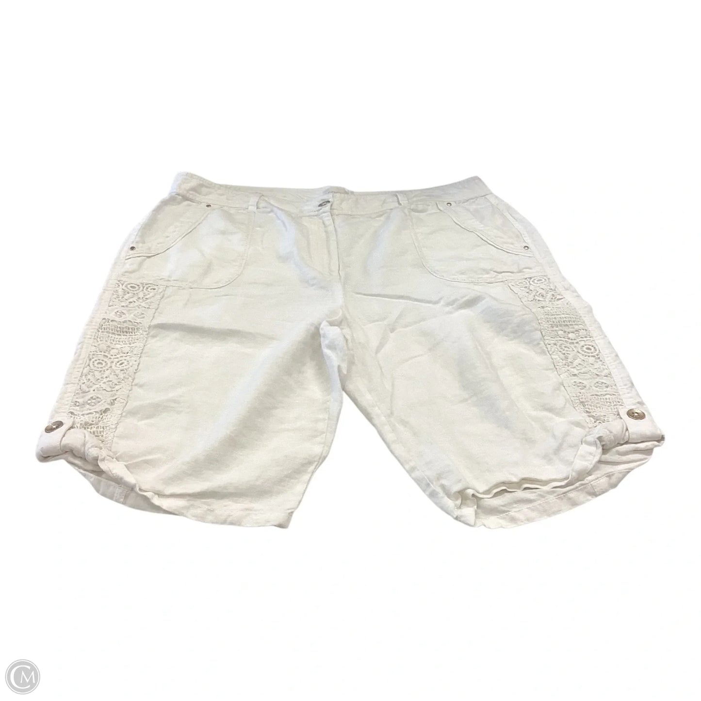 Shorts By Chicos In White, Size: Xl