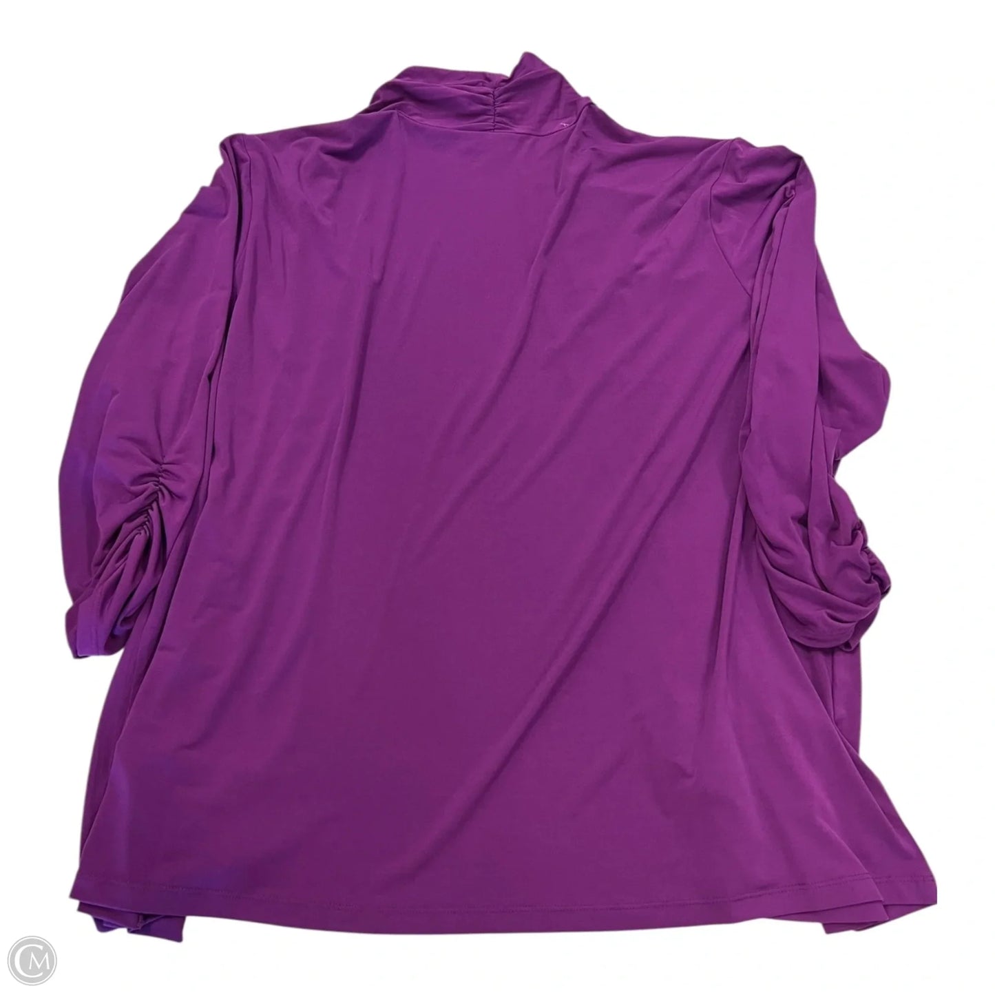 Cardigan By Susan Graver In Purple, Size: Large