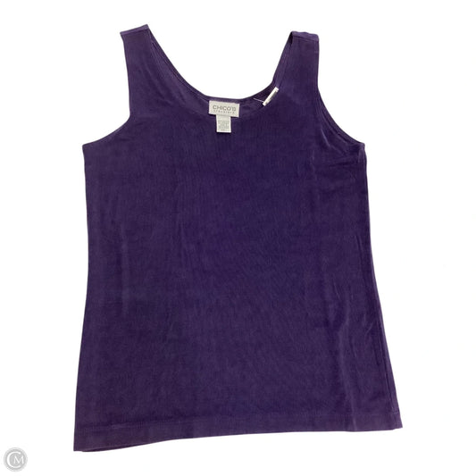 Top Sleeveless By Chicos In Purple, Size: M