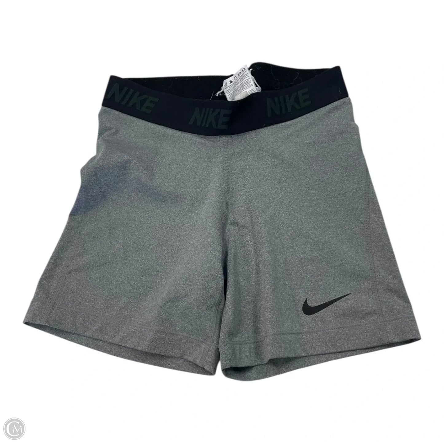 Athletic Shorts By Nike Apparel In Black & Grey, Size: S