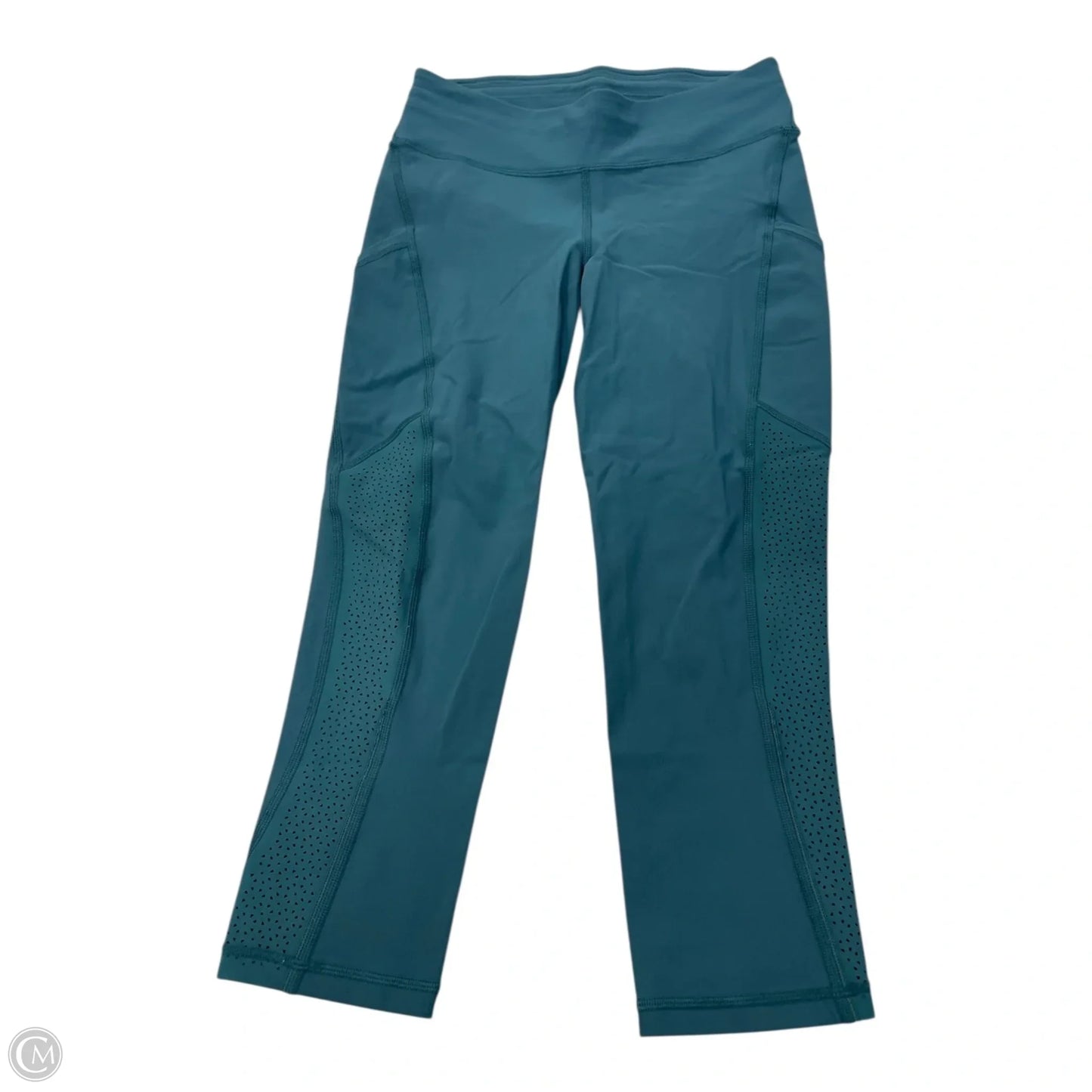 Athletic Leggings Capris By Lululemon In Teal, Size: 6