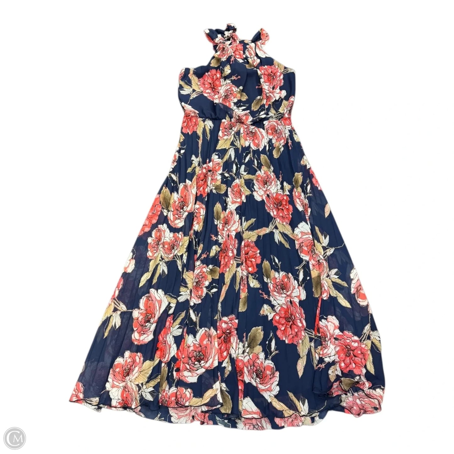 Dress Casual Maxi By Bisou Bisou In Floral Print, Size: 12