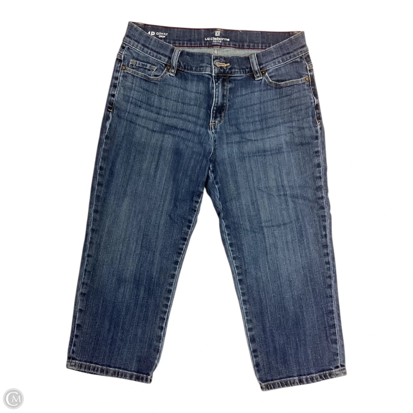 Jeans Cropped By Liz Claiborne In Blue, Size: 4p