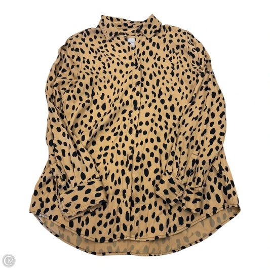 Top Long Sleeve By Chicos In Animal Print, Size: S