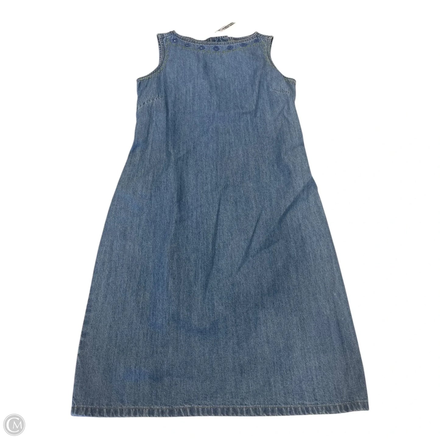 Dress Casual Midi By Liz Claiborne In Blue, Size: 4