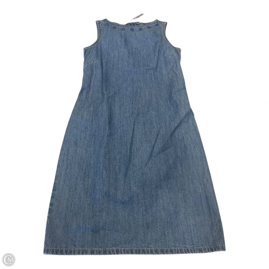 Dress Casual Midi By Liz Claiborne In Blue, Size: 4