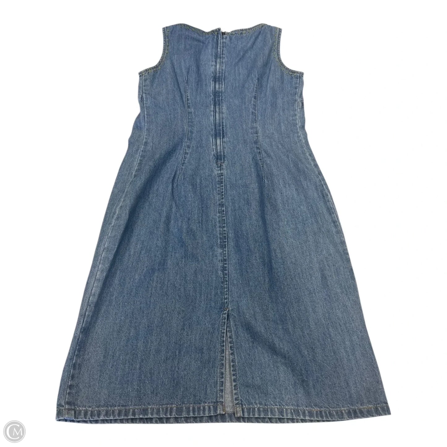 Dress Casual Midi By Liz Claiborne In Blue, Size: 4