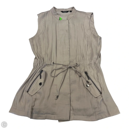 Top Sleeveless By Simply Vera In Brown, Size: L