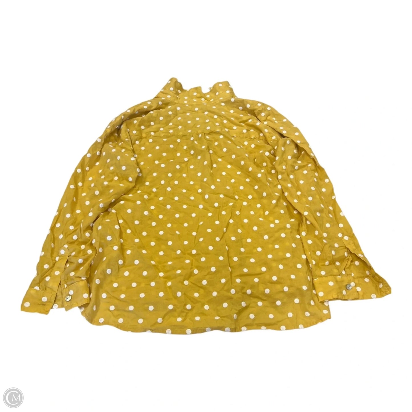 Top Long Sleeve By J. Jill In Polkadot Pattern, Size: M