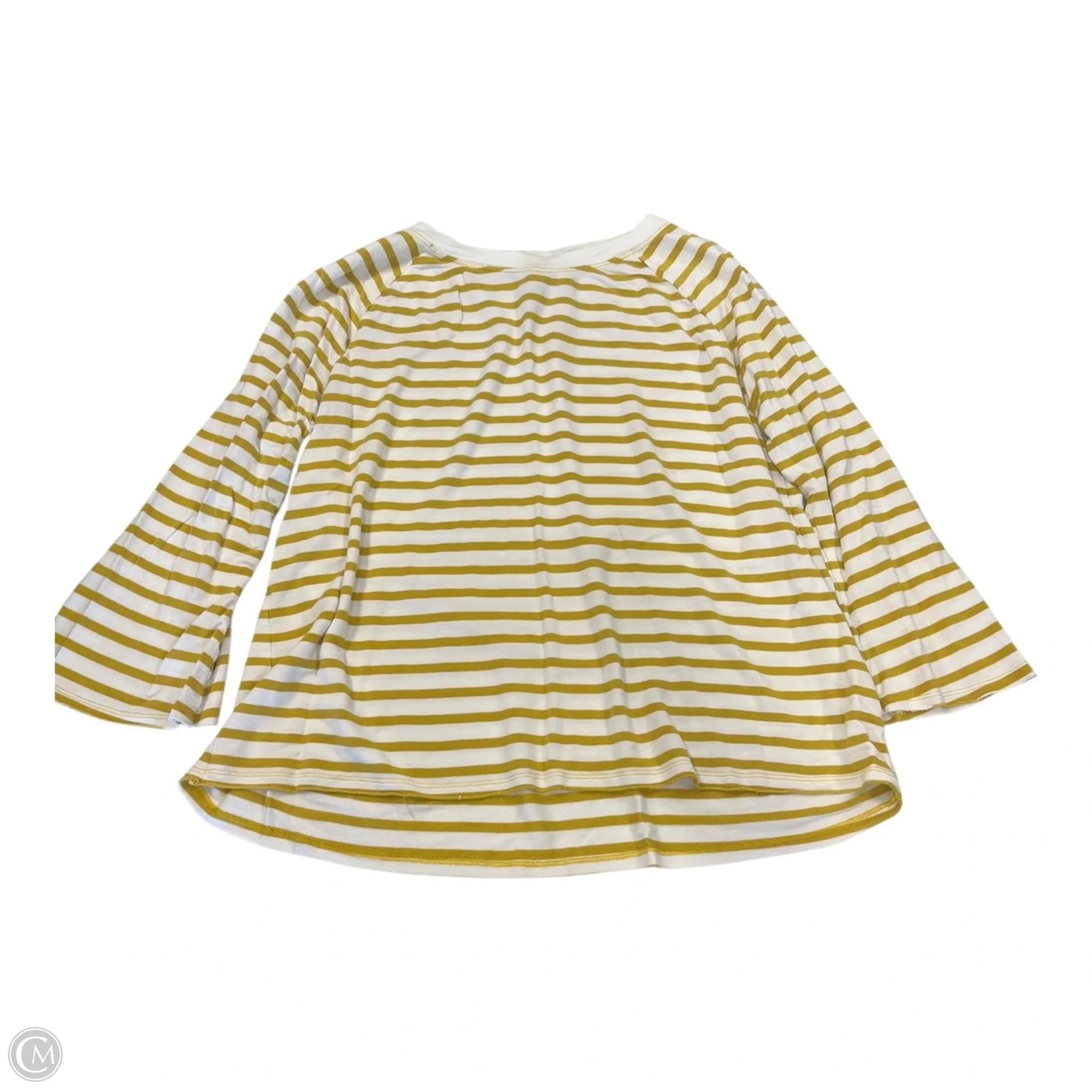 Top Long Sleeve By Cabi In Striped Pattern, Size: M