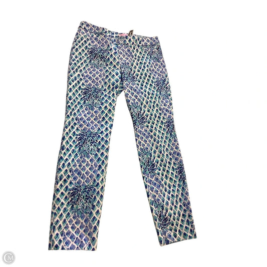 Pants Designer By Lilly Pulitzer In Blue & White, Size: 6
