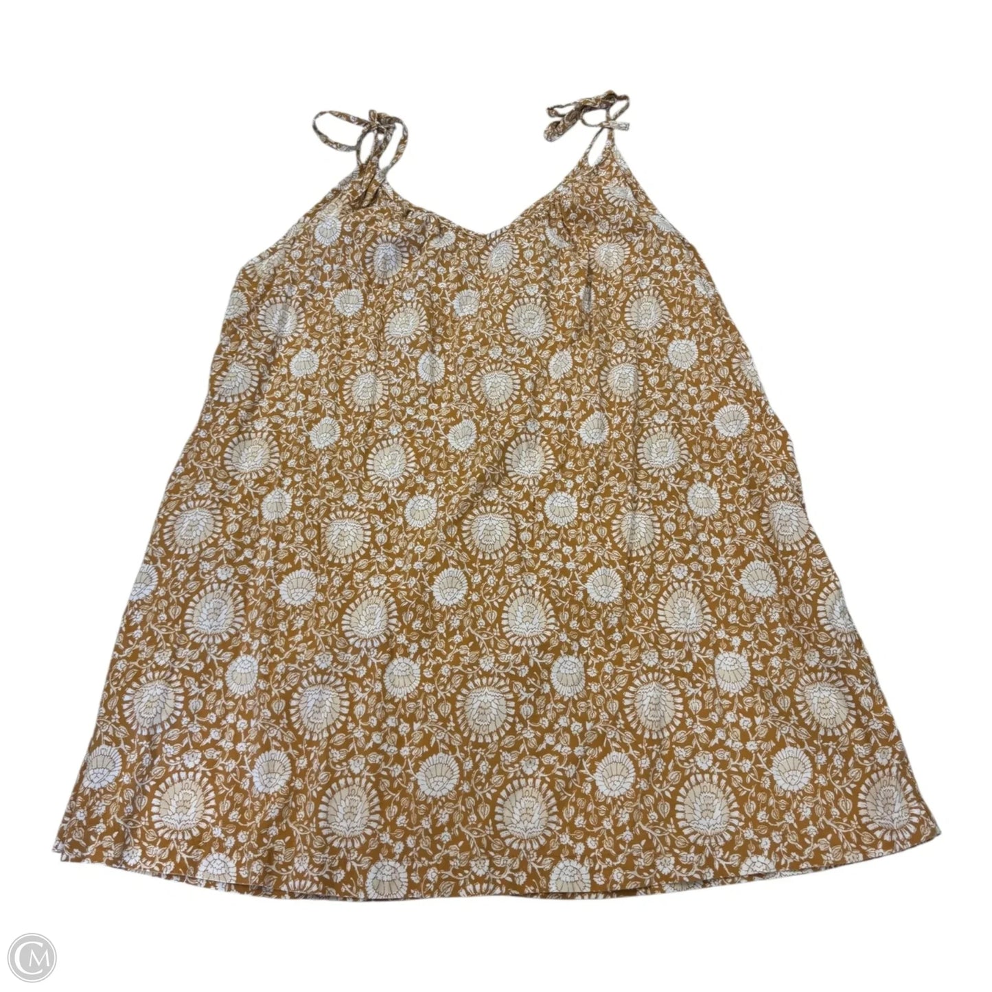 Dress Casual Short By Old Navy In Orange & White, Size: Lp